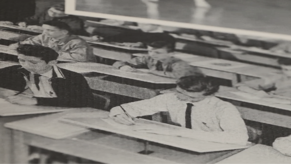 St. Laurence classroom, 1961