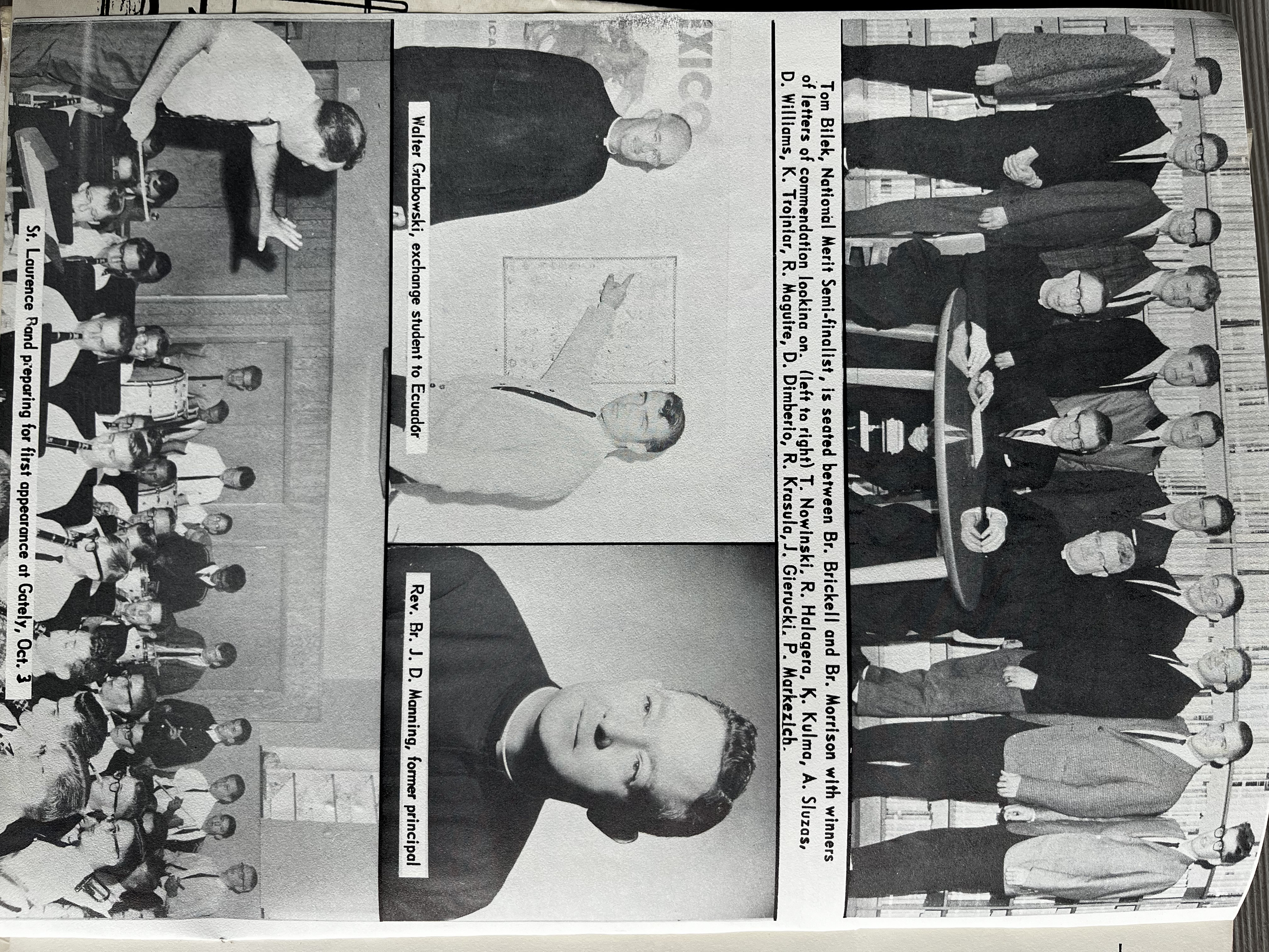St. Laurence 1966 yearbook page